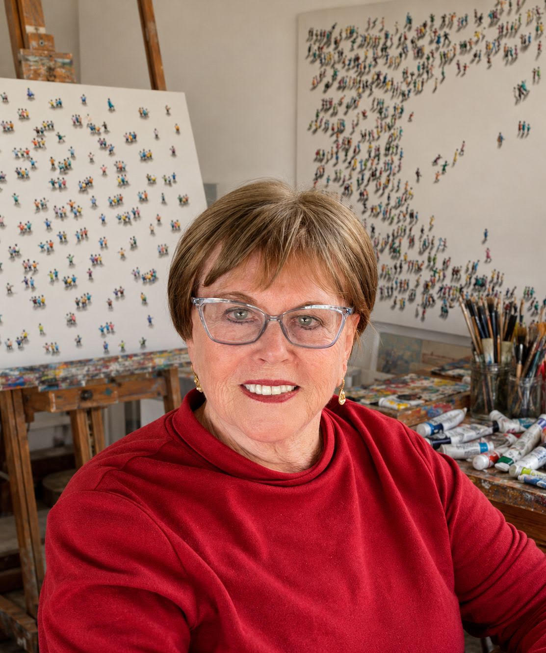 Evelyn Walg in her studio